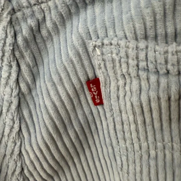 Levi’s men’s size 34W 32L heavy corduroy pants light baby blue 559 relaxed $70 - Picture 7 of 7